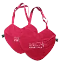 Love Tote  - Heart-Shaped Cotton Tote Bag