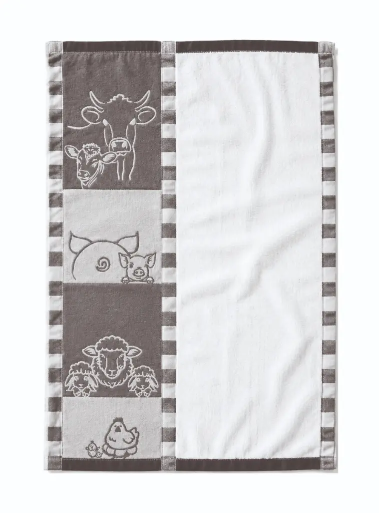 Kitchen Towel Farm Friends – Animal Quartet – Ref. KT001