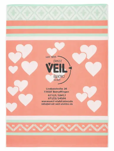 Little hearts- Kitchen Towel - ref. 37.956